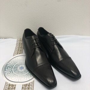 Duca shoes brown oxford captoe Italian leather